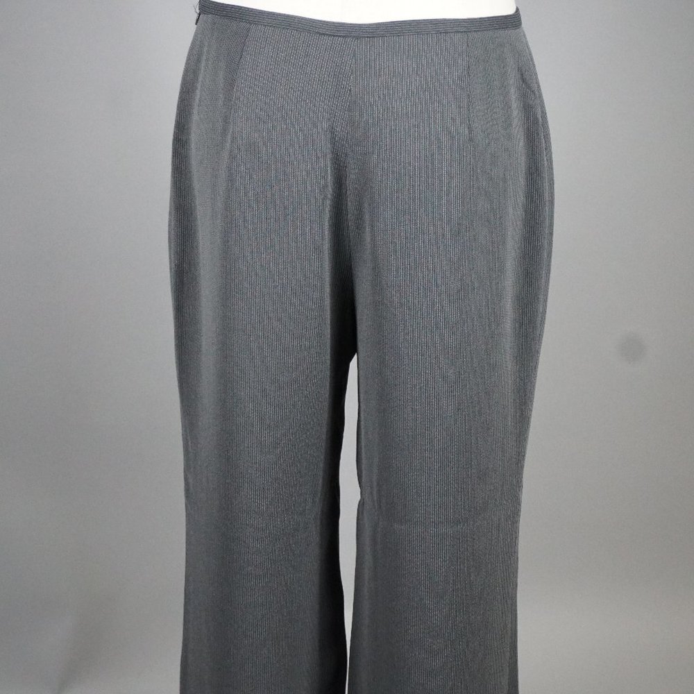 Tristan Dress Pants Grey Pinstripe Sz 14